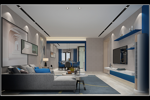 衢州市渡口小區(qū)現(xiàn)代簡約風(fēng)格四居室裝修案例