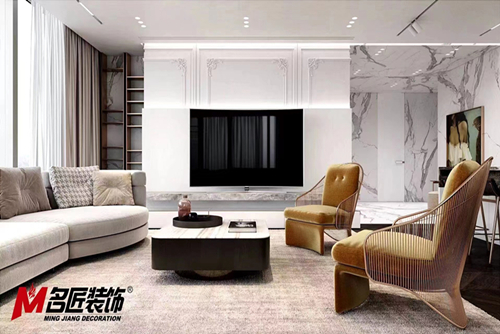 無錫市建發(fā)玖里灣輕奢風格平層裝修案例