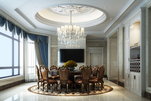 中山市雍泉度假山莊歐式風(fēng)格別墅裝修案例