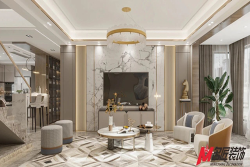 福州市中庚香開長龍現(xiàn)代風(fēng)格四居室裝修案例