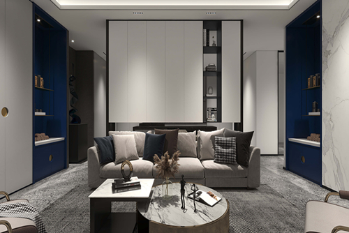 廣州市中山三路小區(qū)現(xiàn)代風(fēng)格辦公空間裝修案例