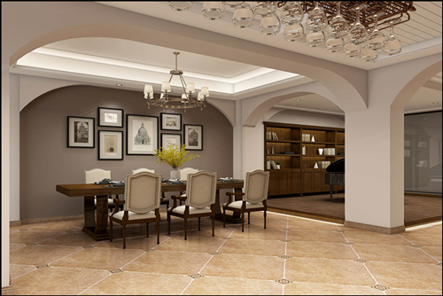 ?？谑辛_牛山玖悅臺新中式風格別墅裝修案例