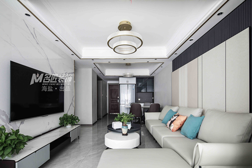 嘉興市奧盛年華現(xiàn)代簡(jiǎn)約風(fēng)格三居室裝修案例