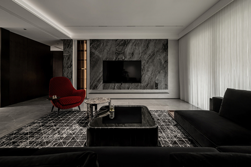 中山市雅居樂花園現(xiàn)代風(fēng)格三居室裝修案例