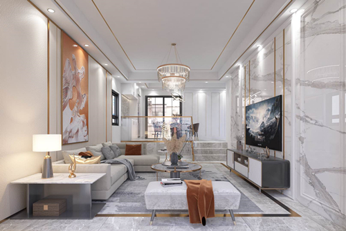 珠海市招商華發(fā)卓越&middot;湖心明悅現(xiàn)代風(fēng)格平層裝修案例