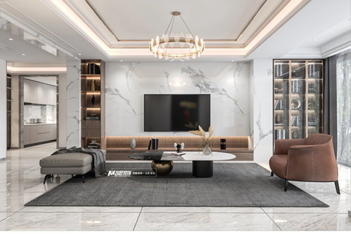 汕頭市華潤中心輕奢風(fēng)格復(fù)式裝修案例