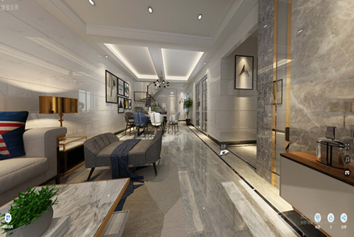 廣州市中航城花園輕奢風(fēng)格復(fù)式裝修案例