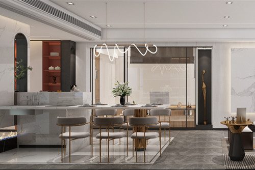 中山市雅居樂(lè)諾丁山現(xiàn)代簡(jiǎn)約風(fēng)格四居室裝修案例