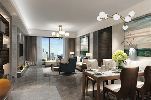 中山市君蘭豪庭現(xiàn)代簡(jiǎn)約風(fēng)格三居室裝修案例