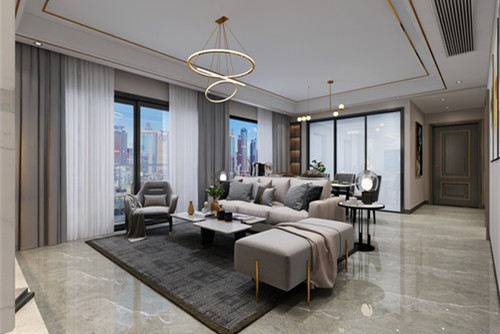 中山市雅居樂萬象郡別墅現(xiàn)代簡約風(fēng)格三居室裝修案例