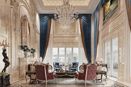 ?？谑芯G城桃李春風(fēng)歐式風(fēng)格別墅裝修案例