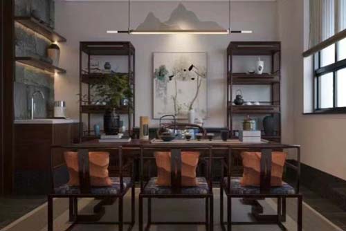 珠海市佳兆業(yè)&middot;金域都薈新中式風(fēng)格別墅裝修案例