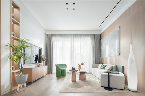 江門市明泰城北歐風(fēng)格三居室裝修案例