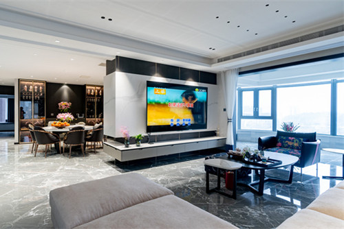 德陽(yáng)市濱江花園現(xiàn)代簡(jiǎn)約風(fēng)格四居室裝修案例