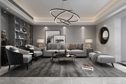 汕頭市譽(yù)海岸雅園現(xiàn)代簡約風(fēng)格四居室裝修案例