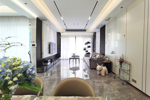 佛山市朝安金茂悅現(xiàn)代簡(jiǎn)約風(fēng)格四居室裝修案例