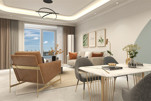 ?？谑幸▓@現(xiàn)代簡(jiǎn)約風(fēng)格三居室裝修案例