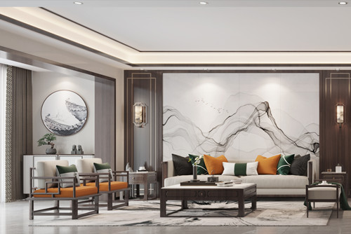 ?？谑秀懯⑻聪阒扌轮惺斤L(fēng)格四居室裝修案例