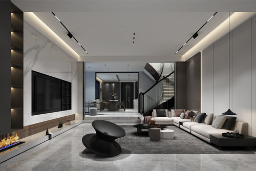 ?？谑心蠂崴钩莿e墅現(xiàn)代簡約風(fēng)格別墅裝修案例