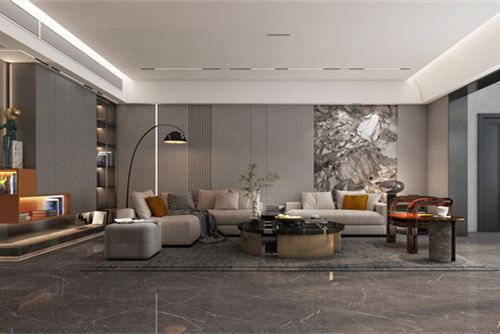 潮州市潮楓路小區(qū)現(xiàn)代簡約風格四居室裝修案例