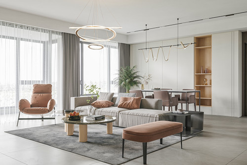 廣州市東方新世界現(xiàn)代簡約風格三居室裝修案例